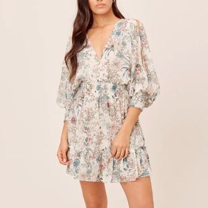 Lovestitch- Glenna Split Sleeve Mini Dress Size:Med